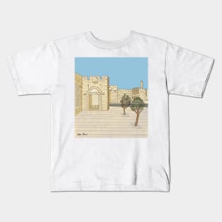 Jaffa Gate Jerusalem Kids T-Shirt